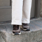 Minfot Vei Sneaker Stretch Nubuck Taupe Oxid
