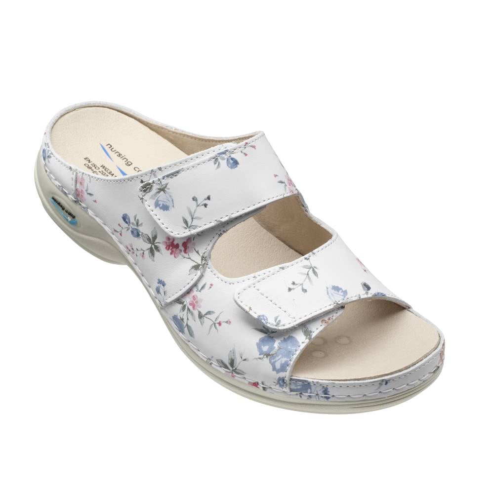 Nursing Care Viena Arbejdssandal WashGo Vaskbar Flower