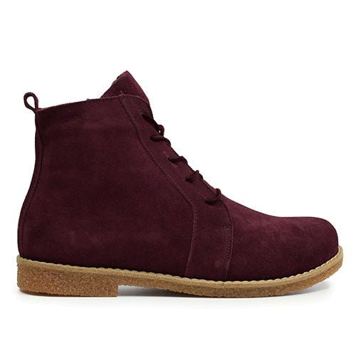 Charlotte of Sweden Ruskind Boots Amur Burgundy