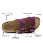 Minfot Moa Sandaler Bio Ruskind Bordeaux
