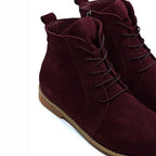 Charlotte of Sweden Ruskind Boots Amur Burgundy