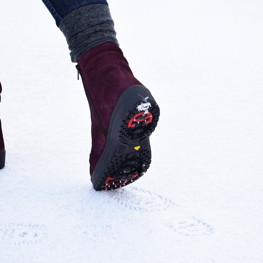 Minfot Pigsko Lima Ruskind Uld Bordeaux