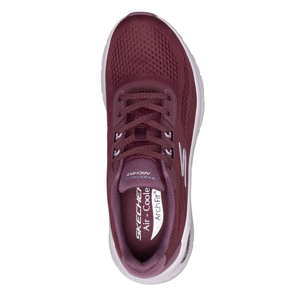 Skechers Arch Fit 3.0 Easy Flow Sneakers Dame Burgundy