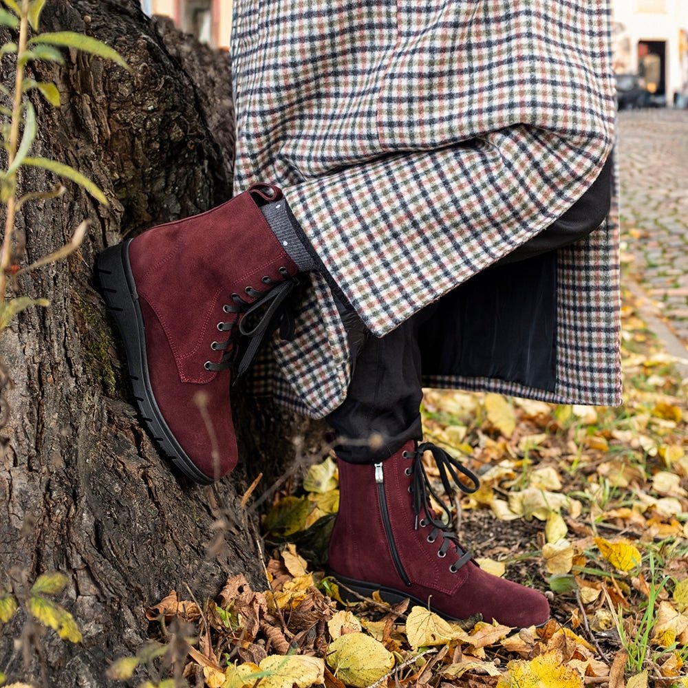 Minfot Aaltonen Vinterstøvler Grip+ Kiitos Ruskind Uld Bordeaux