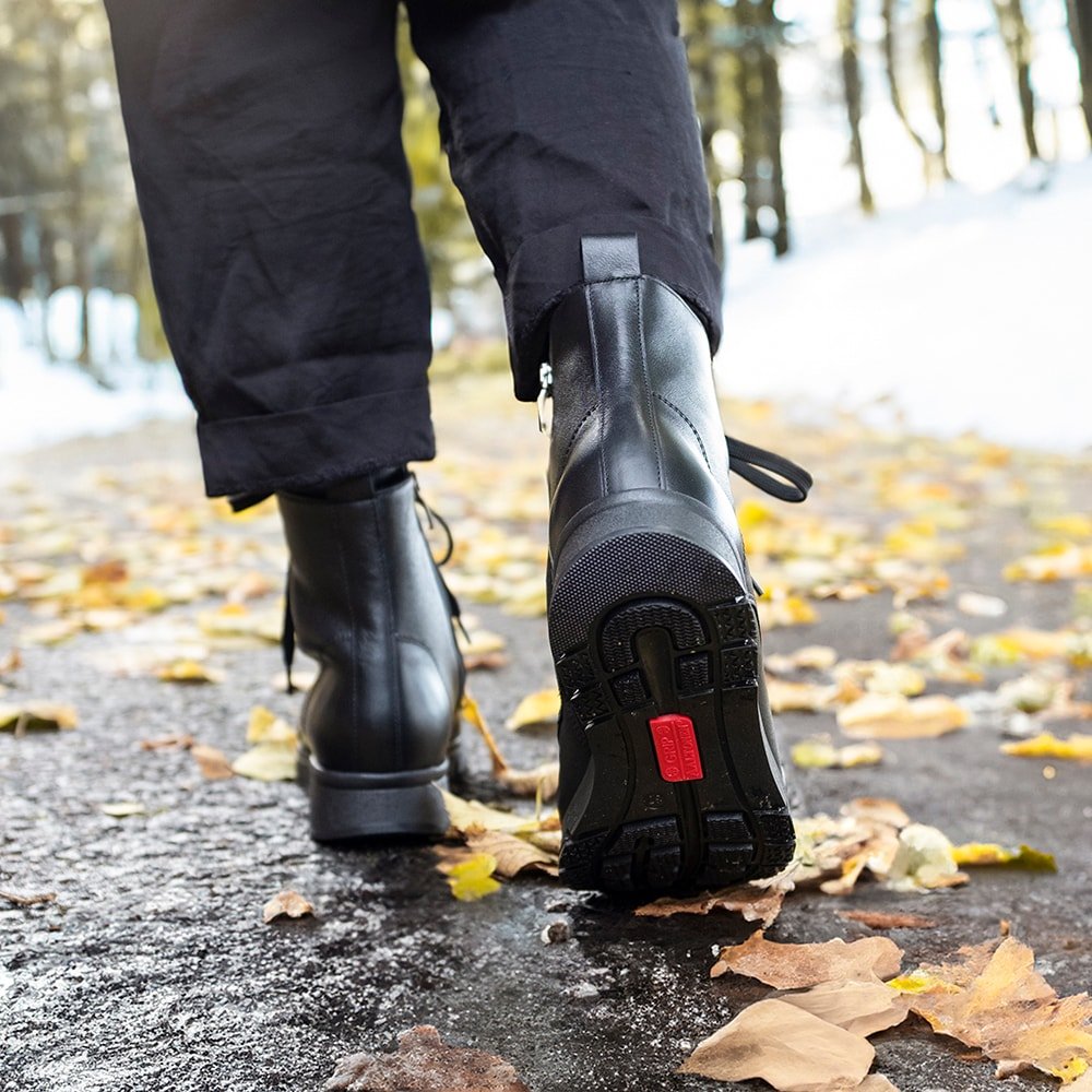 Produktbild 12 - Minfot Aaltonen Vinterkängor Grip+ Zip Kiitos Skinn Ull Svart