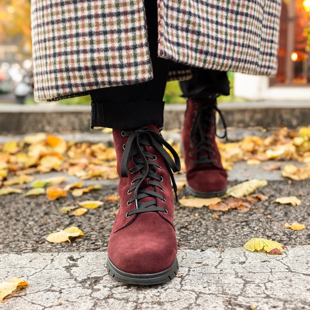 Minfot Aaltonen Vinterstøvler Grip+ Kiitos Ruskind Uld Bordeaux