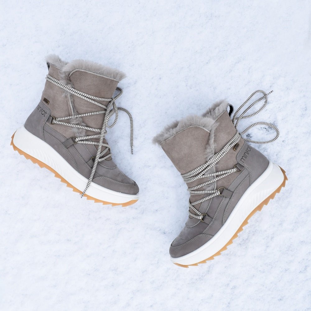 Produktbild 16 - Minfot Arctic Vinterkängor med fårskinn J-TEX Taupe
