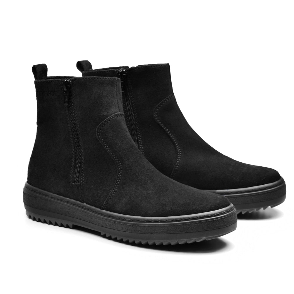 Minfot Pigsko Idre Ruskind Uld Sort