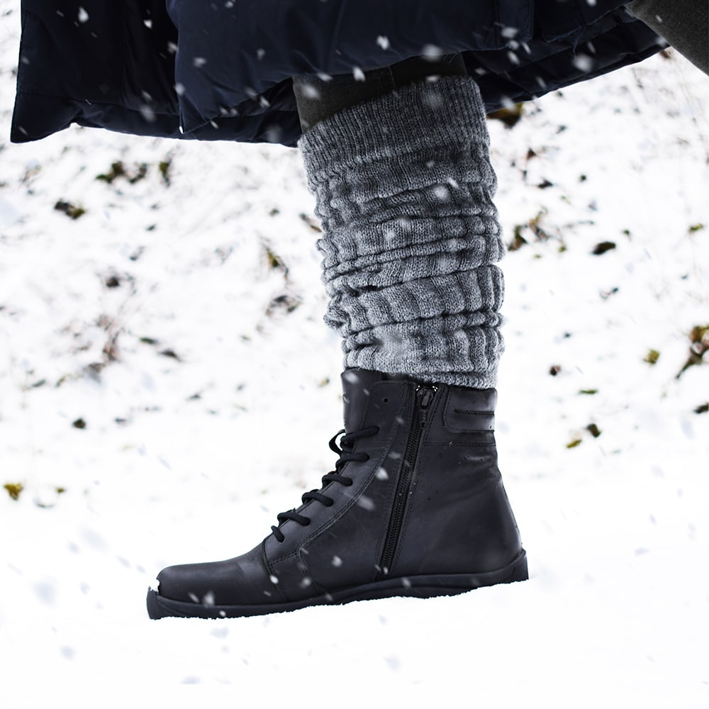 Minfot Pigsko Lima Skinn Uld Sort