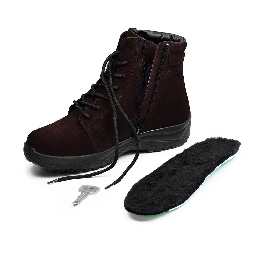 Minfot Pigsko Lima Ruskind Uld Brun