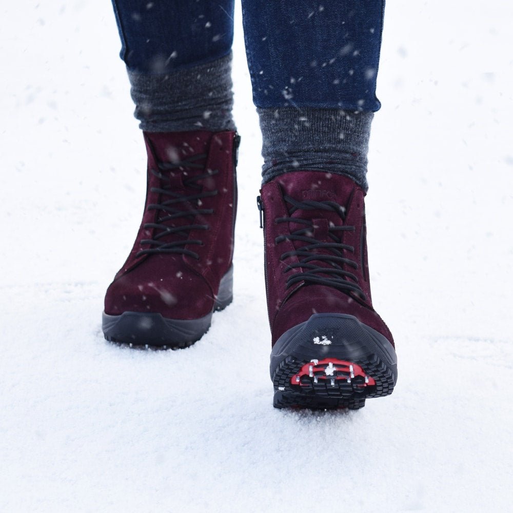 Minfot Pigsko Lima Ruskind Uld Bordeaux