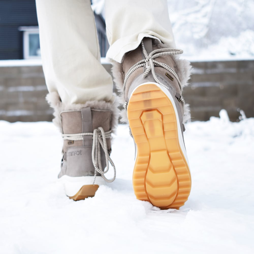 Produktbild 14 - Minfot Arctic Vinterkängor med fårskinn J-TEX Taupe