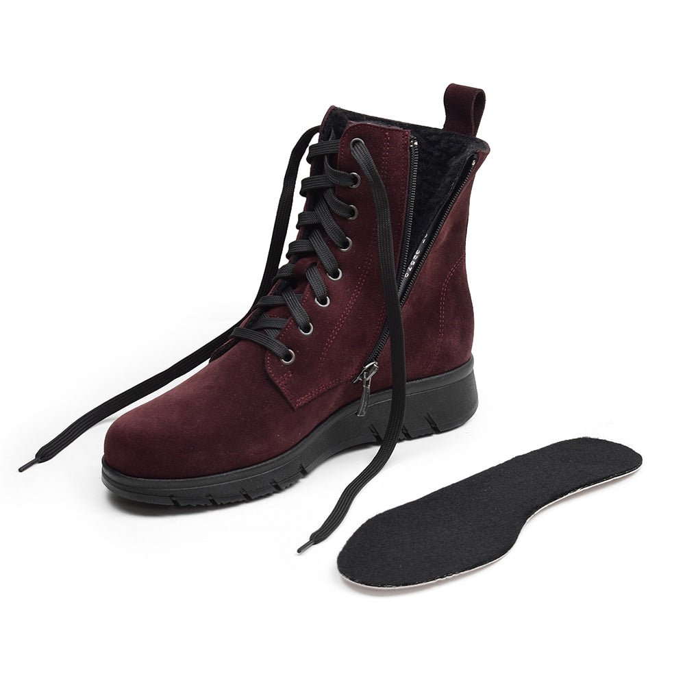 Minfot Aaltonen Vinterstøvler Grip+ Kiitos Ruskind Uld Bordeaux