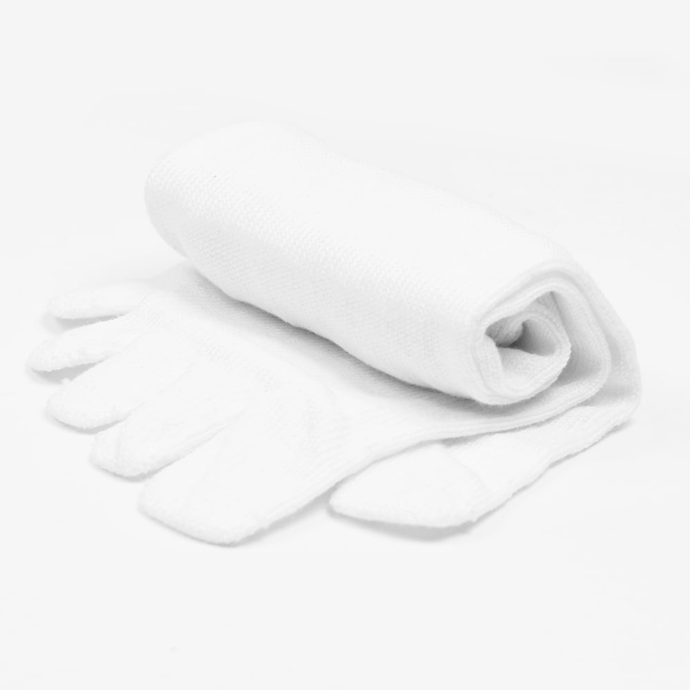 Minfot Tåstrømper bomuld hvid 1-pak