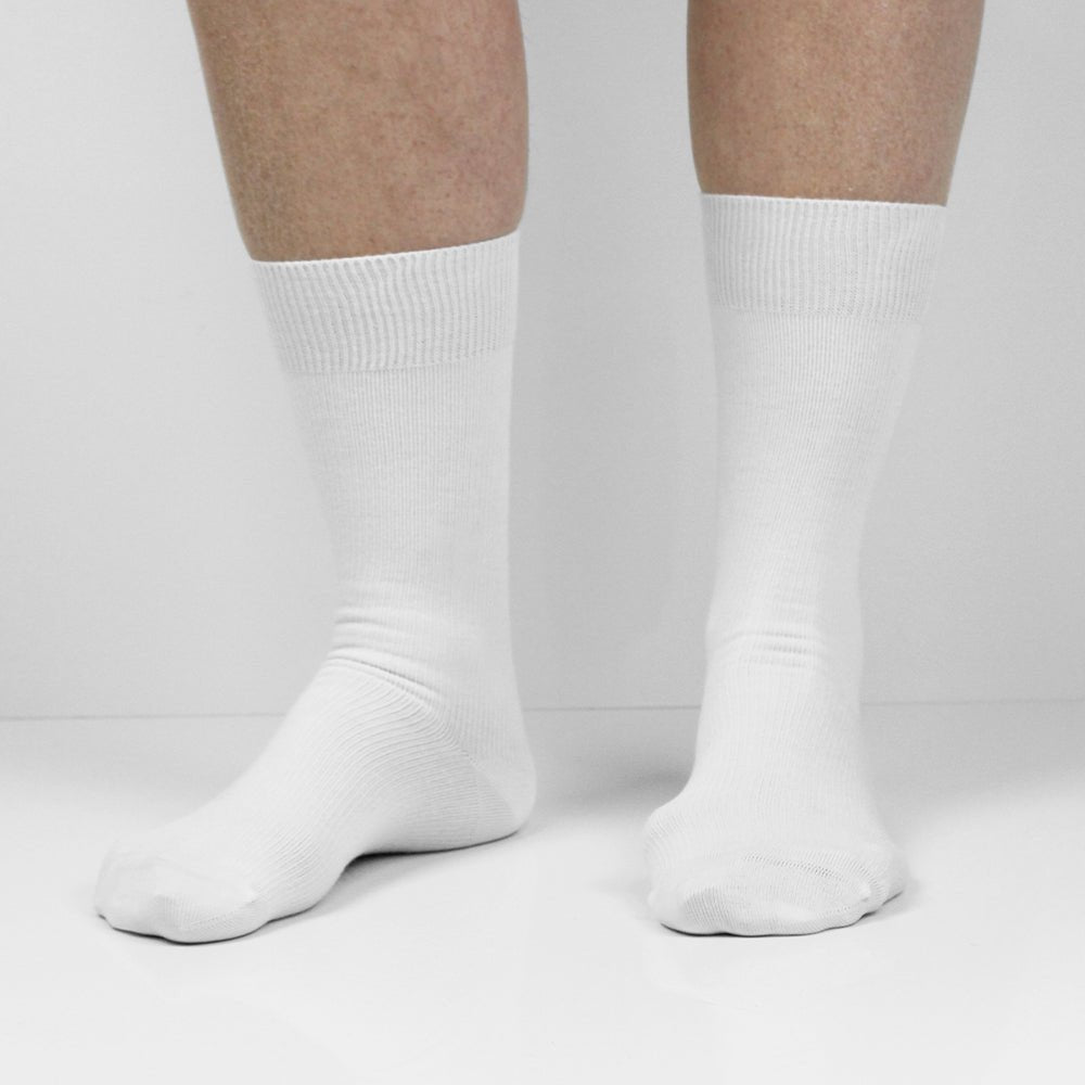 Produktbild 6 - Minfot Ankelstøttestrømper Bambus Hvid 1-pack