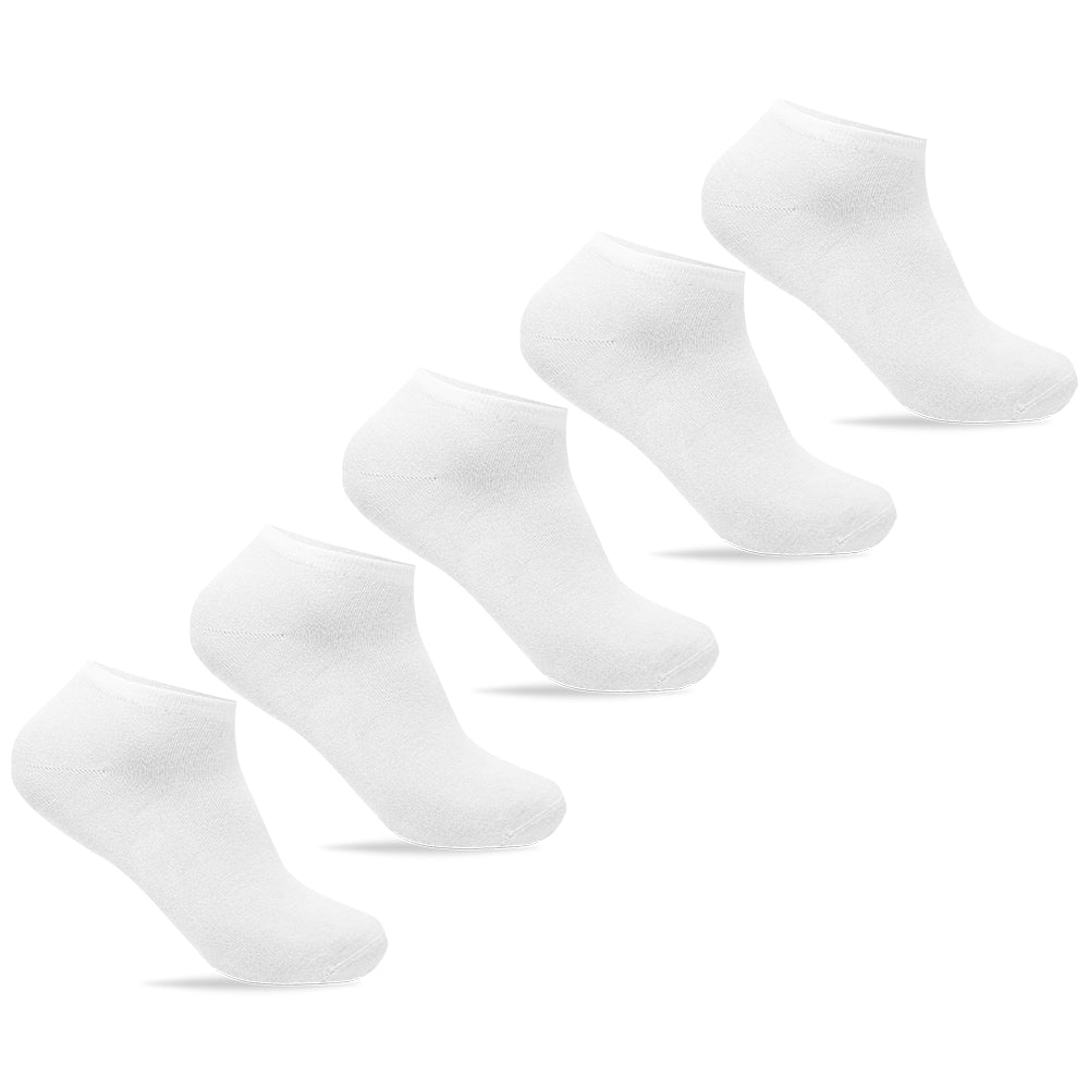 Minfot Bambustrumpor Sneaker Sensitive Vit 5-Pack