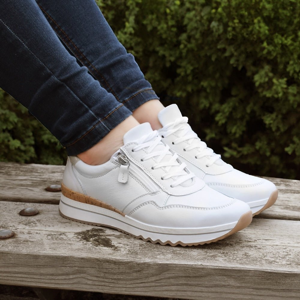 Produktbild 10 - Minfot Alley Sneaker Stretch med dragkedja Vit