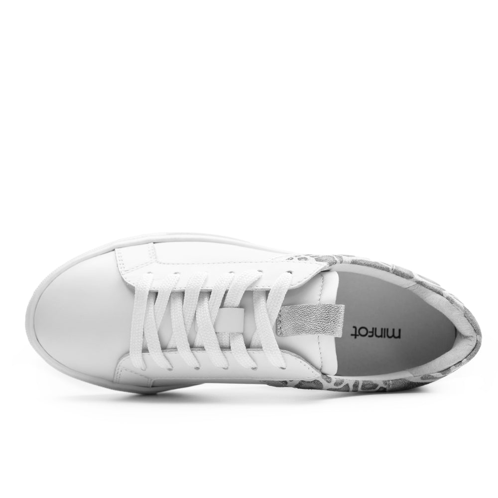 Produktbild 5 - Minfot Comfort Sneakers Skinn Leopard Vit