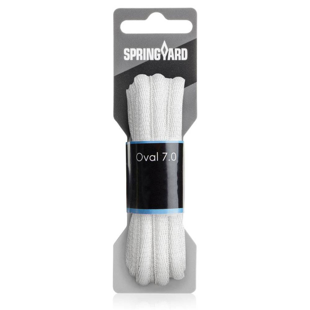 Springyard Snørebånd Ovale Hvide