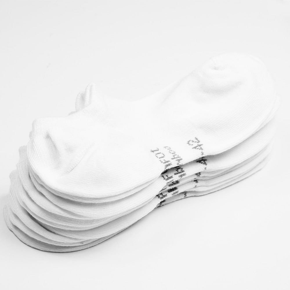 Minfot Ankelstrømper Bambus Hvid 5-pak