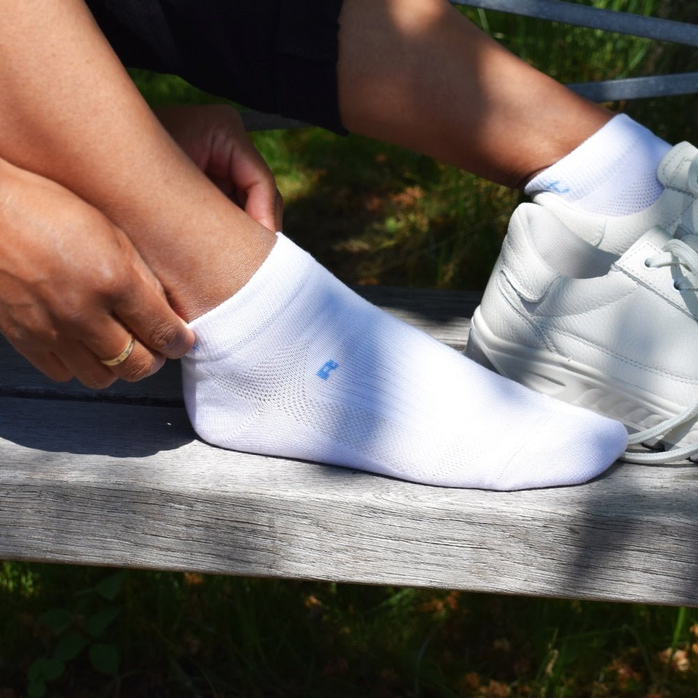 Minfot Løbestrømper Tynde Lyocell 1-pak Hvid