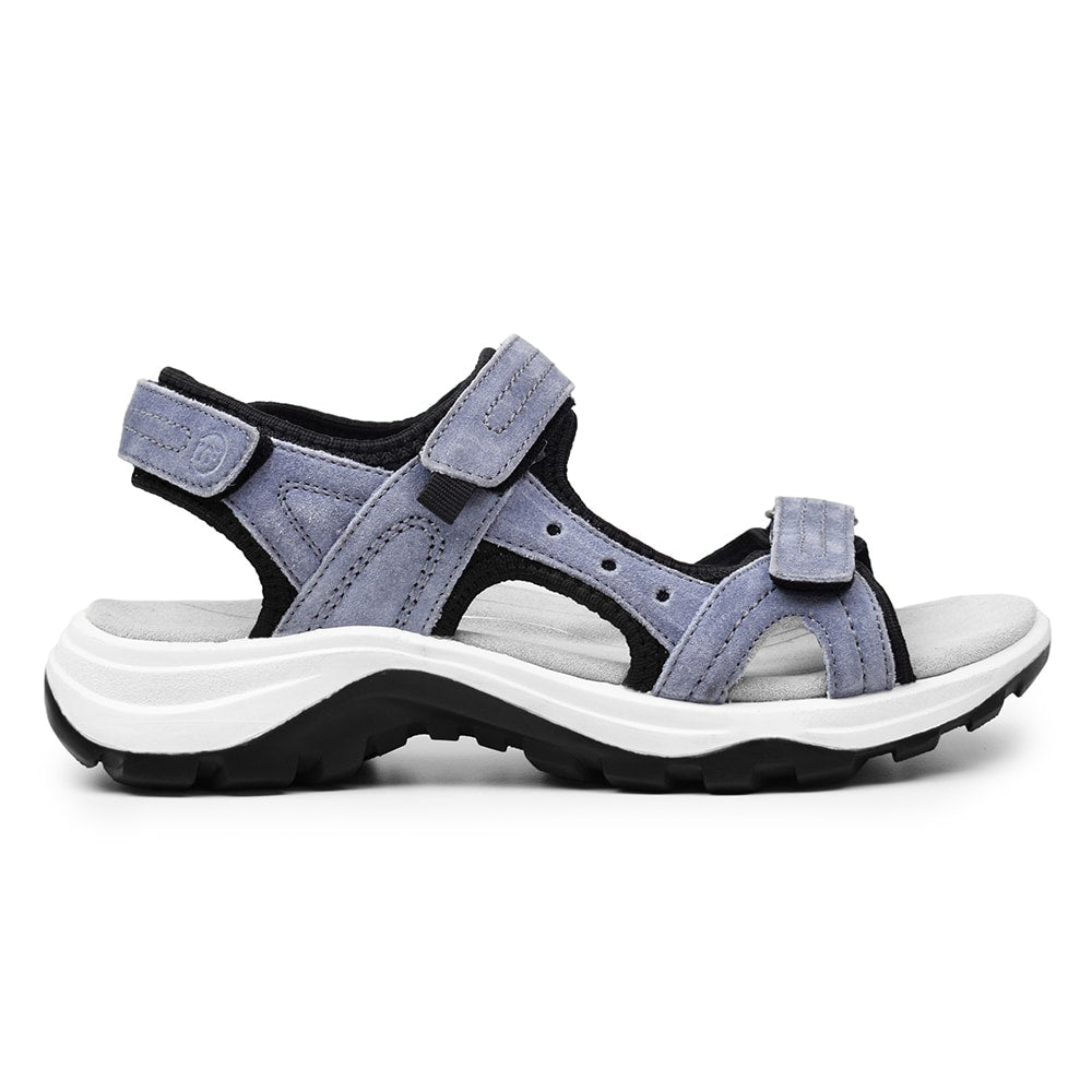 Minfot Sandaler Sandhamn Dame Ruskind Dueblå