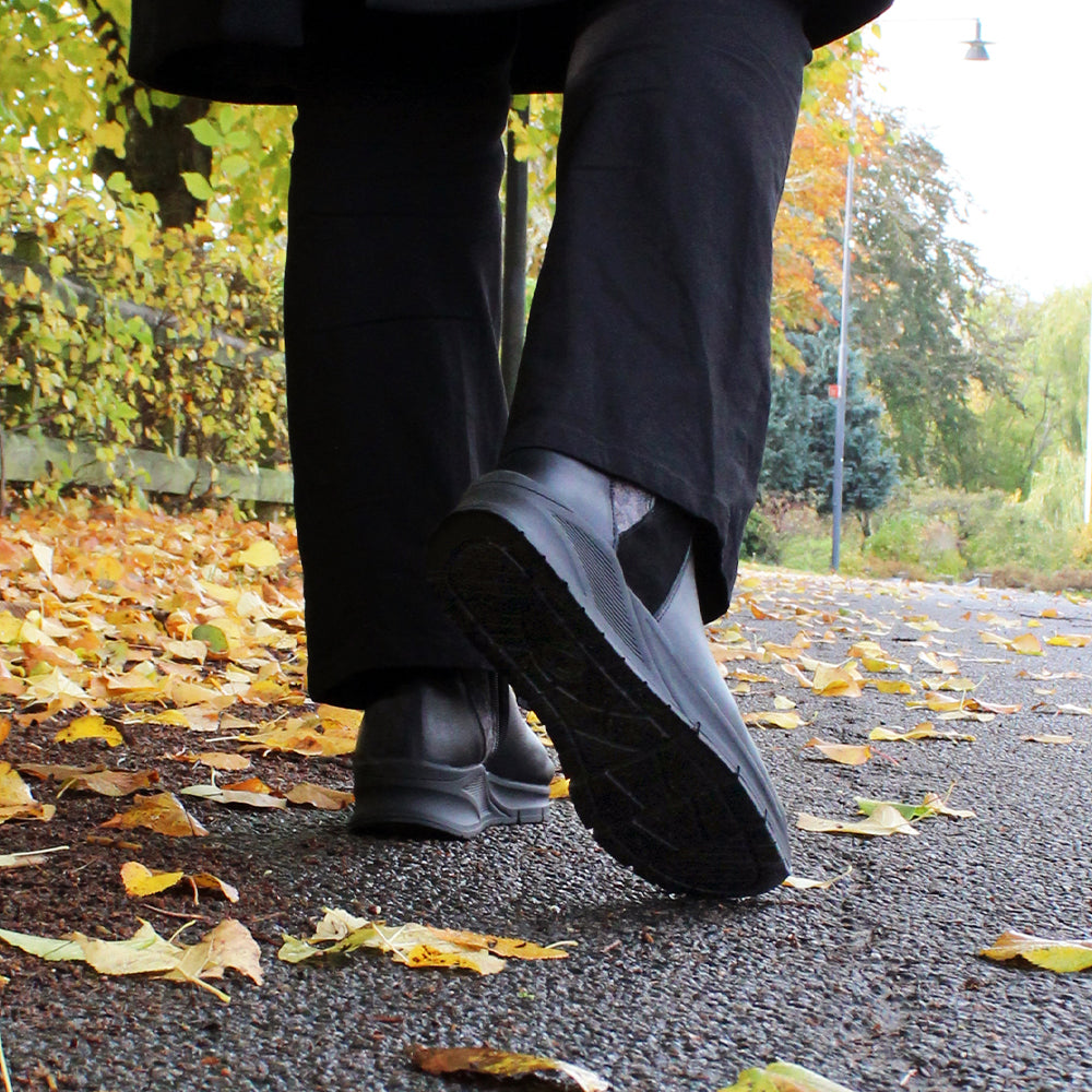 Produktbild 12 - Minfot Zon Chelsea Boots med zip Stretch Læder Sort Leopard